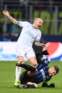 Mg Milano 11 12 2018 - Champions League Inter-Psv Eindhoven foto Matteo Gribaudi Image nella foto: Mauro Icardi-Angelino 