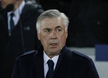 Carlo Ancelotti manager of Napoli during the UEFA Champions League Group C match at Anfield Stadium, Liverpool. Picture date 11th December 2018. Picture credit should read: Andrew Yates Sportimage EDITORIAL USE ONLY. No use with unauthorised audio, video, data, fixture lists, club league logos or live services. Online in-match use limited to 120 images, no video emulation. No use in betting, games or single club league player publications. _AY19047.JPG