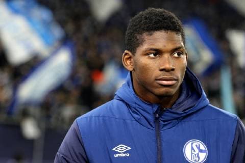 Breel Donald Embolo FC Schalke 04 at the Champions League game season 2018 19 FC Schalke 04 locomotive Moscow Copyright Thomas Pakusch Copyright: Thomas Pakusch