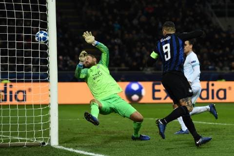 Db Milano 11 12 2018 - Champions League Inter-PSV Eindhoven foto Daniele Buffa Image nella foto: gol Mauro Icardi 
