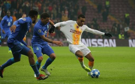 Galatasaray s Garry Rodrigues during Galatasaray - Porto Uefa Champions League Game at Turk Telekom Arena, Istanbul, 11th Dec. 2018  Copyright: TolgaxAdanali 16205502
