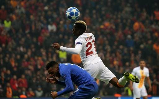 Galatasaray s Henry Onyekuru during Galatasaray - Porto Uefa Champions League Game at Turk Telekom Arena, Istanbul, 11th Dec. 2018  Copyright: TolgaxAdanali 16205570