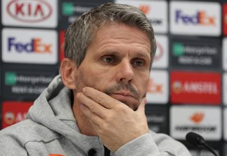 SOCCER - UEFA EL, Rapid vs Rangers VIENNA,AUSTRIA,12.DEC.18 - SOCCER - UEFA Europa League, group stage, SK Rapid Wien vs Glasgow Rangers, preview, press conference PK Pressekonferenz of Rapid. Image shows head coach Dietmar Kuehbauer (Rapid). Keywords: Wien Energie. GEPAxpictures xChristianxOrt