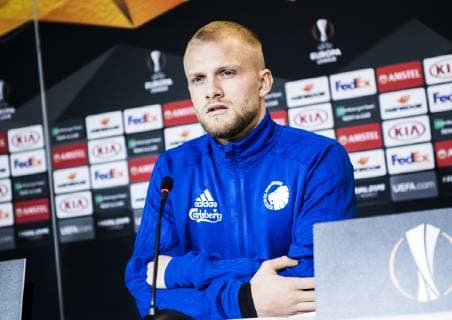 Nicolai Boilesen ved FC Koebenhavn pressemoede forud for Europa League kampen mod Bordeaux, i Koebenhavn onsdag den 12. december 2018.. , Copenhagen Denmark  Copyright: JonasxOlufsonx COP102 78305 spdk20181212-174043-L