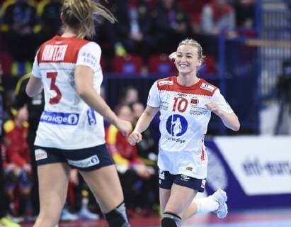 Handball, Damen EM, Spanien - Norwegen Oftedal Bredal HANDBALL : Championnat d Europe Feminin 2018 - Nancy 012 12 2018 - Espagne vs Norvege - 2e Tour MAO Panoramic 