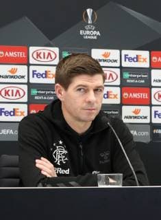 SOCCER - UEFA EL, Rapid vs Rangers VIENNA,AUSTRIA,12.DEC.18 - SOCCER - UEFA Europa League, group stage, SK Rapid Wien vs Glasgow Rangers, preview, press conference PK Pressekonferenz Rangers. Image shows head coach Steven Gerrard (Rangers). Keywords: Wien Energie. GEPAxpictures xChristianxOrt