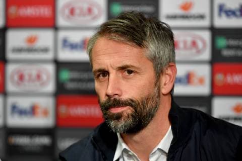 SOCCER - UEFA EL, Celtic vs RBS GLASGOW,SCOTLAND,12.DEC.18 - SOCCER - UEFA Europa League, group stage, Celtic Glasgow vs Red Bull Salzburg, preview, press conference PK Pressekonferenz of RBS. Image shows head coach Marco Rose (RBS). GEPAxpictures xFlorianxErtl