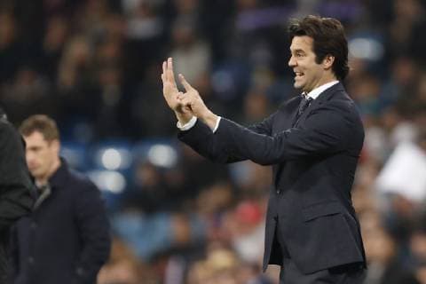 Real Madrid coach Santiago Solari during the UEFA Champions League group G match between Real Madrid and CSKA Moskva at the Santiago Bernabeu stadium on December 12, 2018 in Madrid, Spain UEFA Champions League 2018 2019 xVIxVIxImagesx xMauricexvanxSteenxIVx 13053540