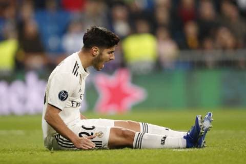 Marco Asensio of Real Madrid during the UEFA Champions League group G match between Real Madrid and CSKA Moskva at the Santiago Bernabeu stadium on December 12, 2018 in Madrid, Spain UEFA Champions League 2018 2019 xVIxVIxImagesx xMauricexvanxSteenxIVx 13053544