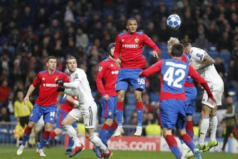 Soccer match between Real Madrid and CSK of the Champions League 2018 2019 held at the Santiago Bernabeu stadium in Madrid Photo Jose Cuesta 261 Cordon Press Cordon Press, detectedSourceLanguage  xJosexLuisxCuestax xx