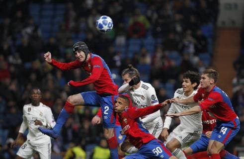 Soccer match between Real Madrid and CSK of the Champions League 2018 2019 held at the Santiago Bernabeu stadium in Madrid Photo Jose Cuesta 261 Cordon Press Fernandes Cordon Press  xJosexLuisxCuestax xx