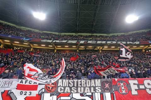 AMSTERDAM, Ajax - Bayern Munchen, football, Champions League Season 2018 2019, 12-12-2018, Johan Cruijff Arena . Stadium stands overview before the game Ajax - Bayern . Ajax - Bayern  x2685243x