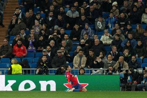 CSKA Moscow s Georgi Schennikov scores the second goal of the team during the UEFA Champions League 6th round groups phase match between Real Madrid and CSKA Moscow, at the Santiago Bernabeu stadium, in Madrid, Spain, 12 December 2018. Real Madrid vs. CSKA Moscow !ACHTUNG: NUR REDAKTIONELLE NUTZUNG!  Copyright: xRodrigoxJimenezx GRAF6023 20181212-636802449440082660