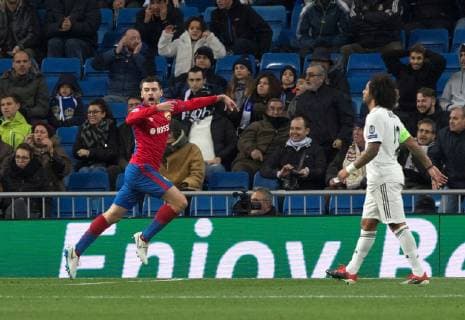 CSKA Moscow s Georgi Schennikov jubilates a goal during the UEFA Champions League 6th round groups phase match between Real Madrid and CSKA Moscow, at the Santiago Bernabeu stadium, in Madrid, Spain, 12 December 2018. Real Madrid vs. CSKA Moscow !ACHTUNG: NUR REDAKTIONELLE NUTZUNG!  Copyright: xRodrigoxJimenezx GRAF6012 20181212-636802450687501666