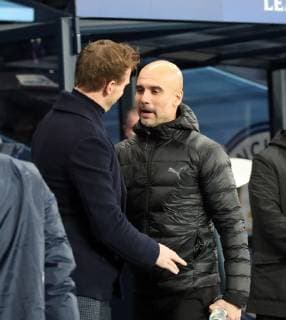 Manchester City TSG 1899 Hoffenheim England Manchester 12 12 2018 Football UEFA Champions League Season 2018 2019 6 Matchday Manchester City TSG 1899 Hoffenheim v l Julian Nagelsmann Coach TSG 1899 Hoffenheim Pep Guardiola Coach Manchester City