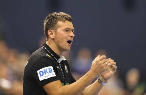 Photo national coach Christian Prokop Germany handball international in Rostock on Wed 12 12 2018 Germany Poland 35 23