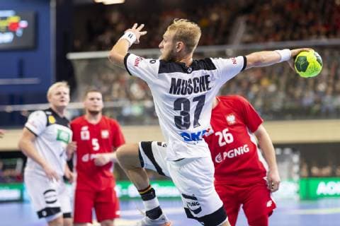 Matthias Musche No 37 Germany Germany vs Poland Handball Test match 12 12 18 Rostock Mecklenburg Vorpommern Germany StadtHalle Copyright: xAgentur54Gradx xFelixxKoenigx