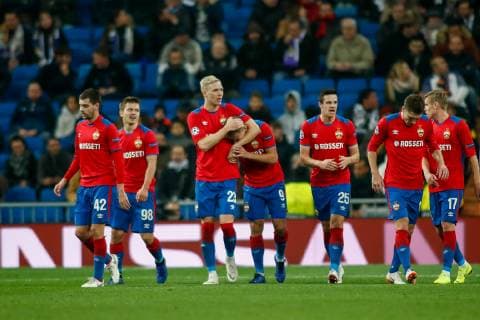 December 12, 2018 - Madrid, MADRID, SPAIN - Fedor Chalov of CSKA celebrates the goal during the UEFA Champions League football match played between Real Madrid and CSKA Moskova at Santiago Bernabeu stadium, Madrid, Spain, on December 12th, 2018. Soccer: Champions League - Real Madrid v CSKA Moskova - ZUMAa181 20181212_zaa_a181_069 Copyright: xAFP7x