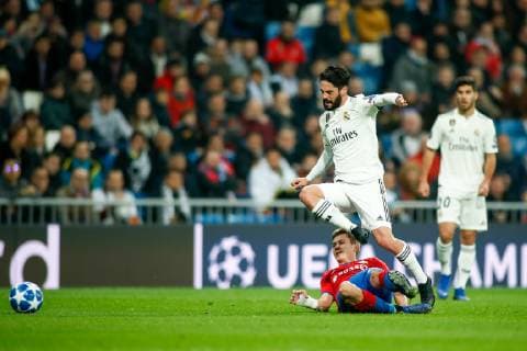 December 12, 2018 - Madrid, MADRID, SPAIN - Isco of Real Madrid during the UEFA Champions League football match played between Real Madrid and CSKA Moskova at Santiago Bernabeu stadium, Madrid, Spain, on December 12th, 2018. Soccer: Champions League - Real Madrid v CSKA Moskova - ZUMAa181 20181212_zaa_a181_071 Copyright: xAFP7x