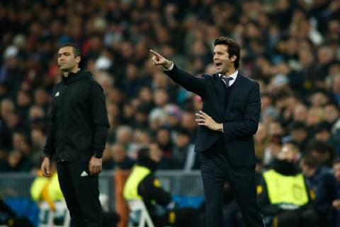 December 12, 2018 - Madrid, MADRID, SPAIN - Santiago Solari of Real Madrid during the UEFA Champions League football match played between Real Madrid and CSKA Moskova at Santiago Bernabeu stadium, Madrid, Spain, on December 12th, 2018. Soccer: Champions League - Real Madrid v CSKA Moskova - ZUMAa181 20181212_zaa_a181_079 Copyright: xAFP7x