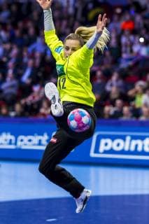 Handball Women European Championship Netherlands Germany Main Round Group 2 3 Matchday at Palais des Sports Goalkeeper Dinah Eckerle Germany SG BBM Bietigheim Nancy Palais des Sports Jean Weille France