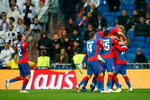 December 12, 2018 - Madrid, MADRID, SPAIN - Arnor Sigurdsson of CSKA celebrates the goal during the UEFA Champions League football match played between Real Madrid and CSKA Moskova at Santiago Bernabeu stadium, Madrid, Spain, on December 12th, 2018. Soccer: Champions League - Real Madrid v CSKA Moskova - ZUMAa181 20181212_zaa_a181_119 Copyright: xAFP7x