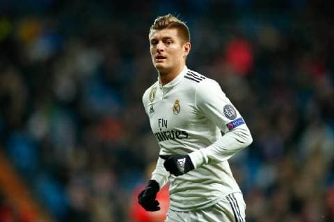 December 12, 2018 - Madrid, MADRID, SPAIN - Toni Kroos of Real Madrid during the UEFA Champions League football match played between Real Madrid and CSKA Moskova at Santiago Bernabeu stadium, Madrid, Spain, on December 12th, 2018. Soccer: Champions League - Real Madrid v CSKA Moskova - ZUMAa181 20181212_zaa_a181_126 Copyright: xAFP7x