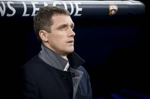 December 12, 2018 - Madrid, Spain - PFC CSKA Moskva coach Viktar Hancharenka during UEFA Champions League match between Real Madrid and PFC CSKA Moskva at Santiago Bernabeu Stadium in Madrid, Spain. December 12, 2018. Real Madrid v CSKA Moscow - UEFA Champions League Group G  - ZUMAn230 20181212_zaa_n230_164 Copyright: xPeterxSabokx