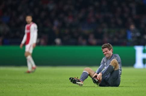 12 12 2018 Football UEFA Champions League 2018 2019 Group stage 6 Matchday Ajax Amsterdam FC Bayern Munich at Johan Cruijff Arena Amsterdam Thomas Müller Bayern München DFL and DFB regulations prohibit any use of photographs as image sequences and or quasi video