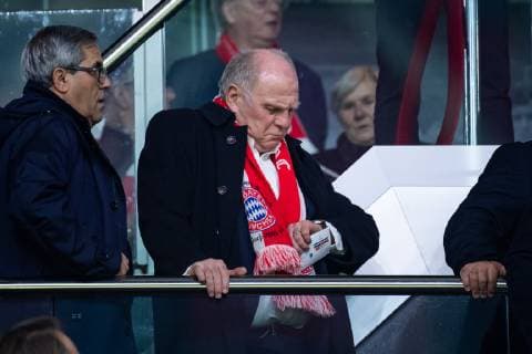 12 12 2018 xkvx Football UEFA Champions League Ajax Amsterdam FC Bayern Muenchen emspor v l President Uli Hoeness FC Bayern Muenchen DFL DFB REGULATIONS PROHIBIT ANY USE OF PHOTOGRAPHS as IMAGE SEQUENCES and or QUASI VIDEO Amsterdam