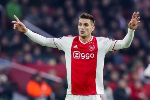AMSTERDAM - Ajax - Bayern Munchen , Football , Season 2018 2019 , Champions League , Johan Cruijff ArenA , 09-12-2018 , Ajax player Dusan Tadic Ajax - Bayern  x2685684x