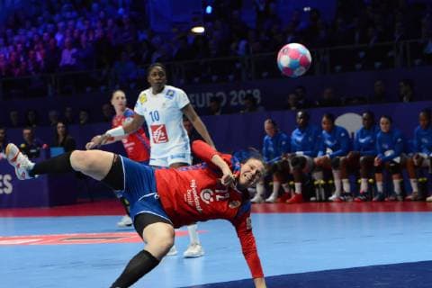 Dragana Cvijic (Serbie) HANDBALL : Serbie vs France- Euro feminin 2018 - 12 12 2018 RonanHoussin Panoramic 