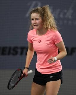 Julia Middendorf makes her fist and cheers joy joy emotion German Championships 2018 Copyright: xJuergenxHasenkopfx