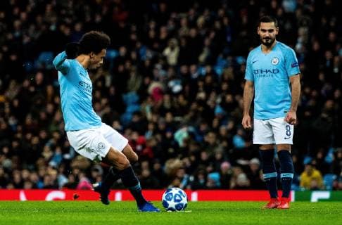 12 12 2018 xfux Football UEFA Champions League Manchester City FC TSG 1899 Hoffenheim emspor v l Leroy Sane Manchester City FC Goal scored goal to 1 1 Manchester