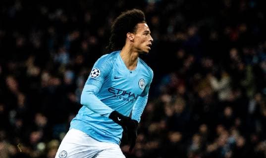 12 12 2018 xfux Football UEFA Champions League Manchester City FC TSG 1899 Hoffenheim emspor v l Leroy Sane Manchester City FC Torjubel Goal celebration celebrate the goal to 1 1 Manchester
