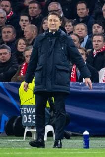 12 12 2018 xkvx Football UEFA Champions League Ajax Amsterdam FC Bayern Munich emspor v l Coach Niko Kovac FCB FC Bayern Munich disappointed disappointed looking dissapointed DFL DFB REGULATIONS PROHIBIT ANY USE OF PHOTOGRAPHS as IMAGE SEQUENCES and or QUASI VIDEO Amsterdam