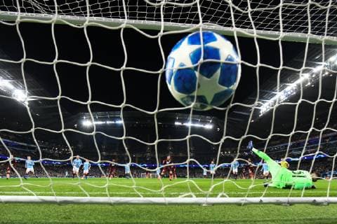 12 12 2018 xmeix Football UEFA Champions League Manchester City FC TSG 1899 Hoffenheim emspor v l Andrej Kramaric TSG 1899 Hoffenheim scores 0 1 for Hoffenheim by penalty kick against Ederson Santana Manchester City DFL DFB REGULATIONS PROHIBIT ANY USE OF PHOTOGRAPHS as IMAGE SEQUENCES and or QUASI VIDEO Manchester prio:1