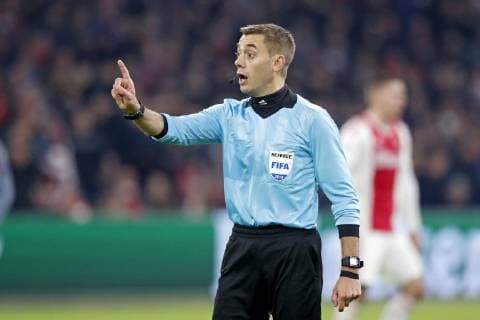 AMSTERDAM, Ajax - Bayern Munchen, football, Champions League Season 2018 2019, 12-12-2018, Johan Cruijff Arena . referee Clement Turpin during the game Ajax - Bayern . Ajax - Bayern  x2685774x