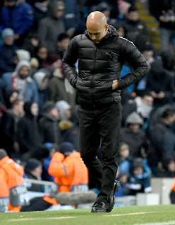 12 12 2018 xfux Football UEFA Champions League Manchester City FC TSG 1899 Hoffenheim emspor v l coach Pep Guardiola Manchester City FC disappointed disappointed looking dissapointed Manchester