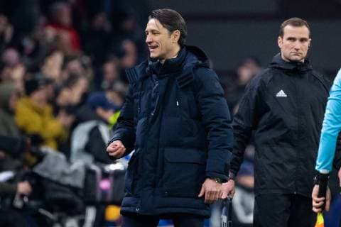 12 12 2018 xkvx Football UEFA Champions League Ajax Amsterdam FC Bayern Muenchen emspor v l Goal celebration celebrate the goal to 1 1 by Dusan Tadic Ajax Amsterdam coach Niko Kovac FCB FC Bayern Muenchen disappointed disappointed looking dissapointed DFL DFB REGULATIONS PROHIBIT ANY USE OF PHOTOGRAPHS as IMAGE SEQUENCES and or QUASI VIDEO Amsterdam