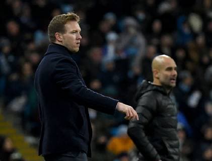12 12 2018 xfux football UEFA Champions League Manchester City FC TSG 1899 Hoffenheim emspor v l coach Julian Nagelsmann TSG 1899 Hoffenheim gives instructions gesticulated with arms gesticulate gives instructions gesticulate gesticolando Manchester