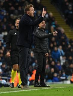 12 12 2018 xfux football UEFA Champions League Manchester City FC TSG 1899 Hoffenheim emspor v l coach Julian Nagelsmann TSG 1899 Hoffenheim gives instructions gesticulated with arms gesticulate gives instructions gesticulate gesticolando Manchester