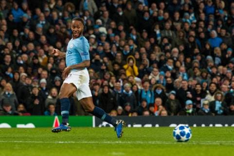 Manchester City v TSG 1899 Hoffenheim UEFA Champions League Raheem Sterling of Manchester City during the UEFA Champions League match at the Etihad Stadium, Manchester Content Not Available For UK Newspapers Copyright: xMattxWilkinsonx FIL-12681-0042