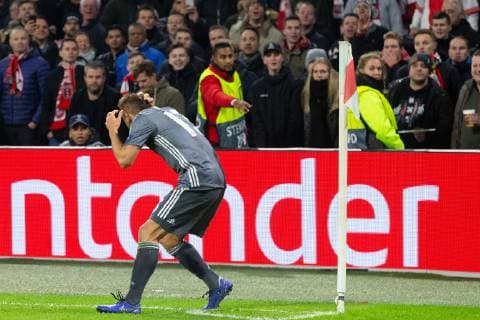 Rafinha of FC Bayern Munchen during the UEFA Champions League group E match between Ajax Amsterdam and Bayern Munich at the Johan Cruijff Arena on December 12, 2018 in Amsterdam, The Netherlands UEFA Champions League 2018 2019 xVIxVIxImagesx xTomxBodexMultimediaxIVx 13055251
