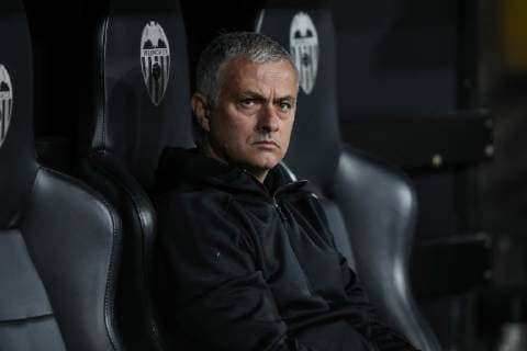 December 12, 2018 - Valencia, Spain - December 12, 2018 - Valencia, Spain - Head coach Jose Mourinho of Manchester United ManU during the UEFA Champions League, Group H football match between Valencia CF and Manchester United on December 12, 2018 at Mestalla stadium in Valencia, Spain Football - UEFA Champions League - Valencia CF vs Manchester United  - ZUMAb169 20181212_zaa_b169_001 Copyright: xManuelxBlondeau Aop.Pressx