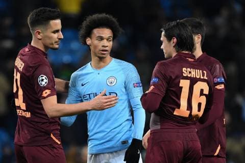 12 12 2018 xmeix Football UEFA Champions League Manchester City FC TSG 1899 Hoffenheim emspor v l Benjamin Huebner TSG 1899 Hoffenheim Leroy Sane Manchester City Nico Schulz TSG 1899 Hoffenheim Florian Grillitsch TSG 1899 Hoffenheim DFL DFB REGULATIONS PROHIBIT ANY USE OF PHOTOGRAPHS as IMAGE SEQUENCES and or QUASI VIDEO Manchester prio:1