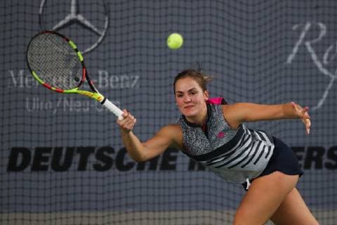 Stephanie Wagner German Championships 2018 Tennis German Championships 2018 German Championships Biberach an der Riss Baden Wuerttemberg Germany 12 December 2018 Â Copyright: xJuergenxHasenkopfx