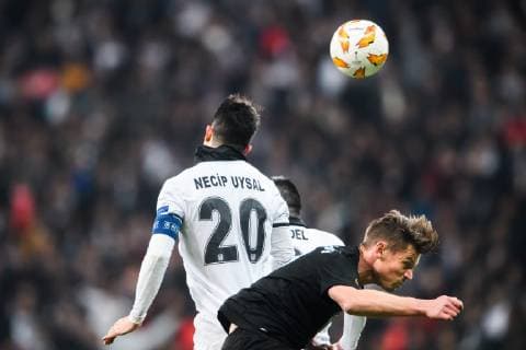 181213 Necip Uysal of Besiktas and Markus Rosenberg or Malmö FF during the Europe league match between Besiktas and Malmö FF on December 13, 2018 in Istanbul Photo Petter Arvidson BILDBYR N Code PA 92175, detectedSourceLanguage  Copyright: PETTERxARVIDSON BB181213PA023