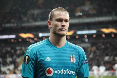 Goalkeeper Loris Karius of Besiktas during the UEFA Europa League match between Besiktas and Malmo at Vodafone Park in Istanbul , Turkey on December 13 , 2018. 