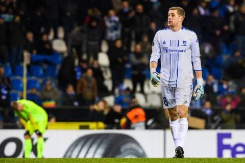 181213 Amin Askar of Sarpsborg 08 looks dejected after the Europa League group stage match between Genk and Sarpsborg 08 on December 13 2018 in Genk Photo Fredrik Varfjell BILDBYR u0081N kod FV 150187, detectedSourceLanguage  Copyright: FREDRIKxVARFJELL BB181213FV035